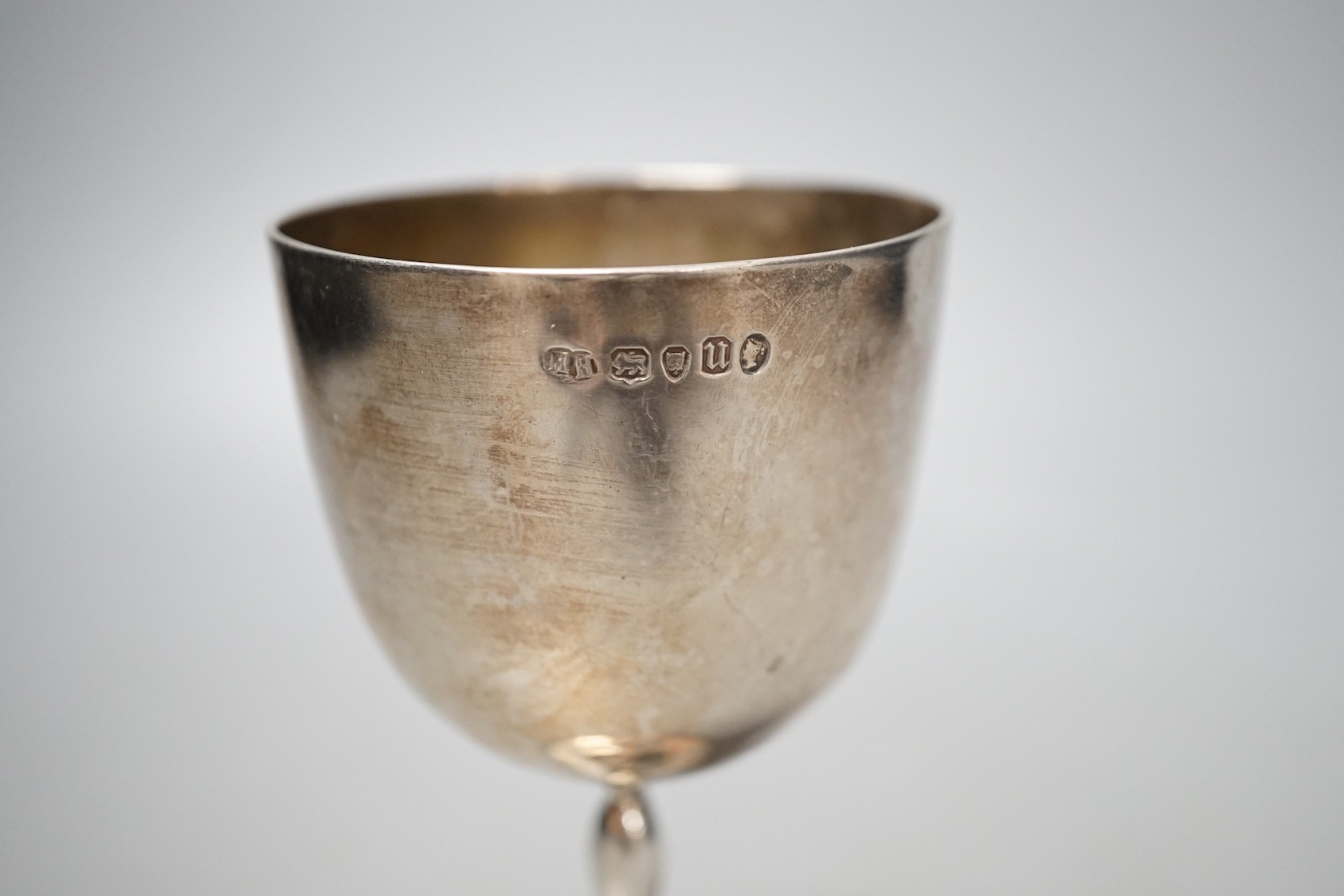 A Victorian silver goblet, Henry Holland, London, 1875, 12.1cm, 107 grams.